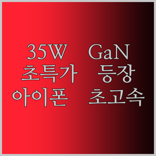 35W GaN 충전기, 이 가격 실화?! 아이폰15, 샤오미, 노트북까지 초고속 충전!