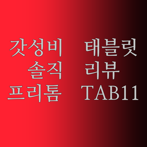 가성비 태블릿 끝판왕 등장 PRITOM TAB11 솔직 리뷰