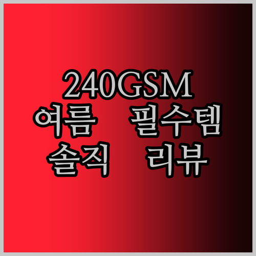 240gsm 헤비 오버핏 티셔츠 여름 필수템 고품질 코튼 티셔츠 솔직 리뷰 사이즈 팁까지