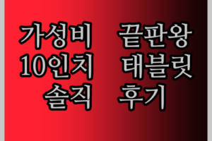 가성비 태블릿 PC 끝판왕 등장? PRITOM 10인치, 솔직 후기 대방출!